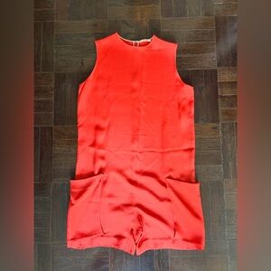 CELINE Vibrant Red Sleeveless Dress